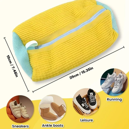 Laundry Bag Shoe Washing Bag Padded Net Protector for Fluffy Fibers Polyester Machine Friendly Drying Wash Bags for Shoes