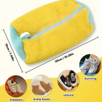 Laundry Bag Shoe Washing Bag Padded Net Protector for Fluffy Fibers Polyester Machine Friendly Drying Wash Bags for Shoes