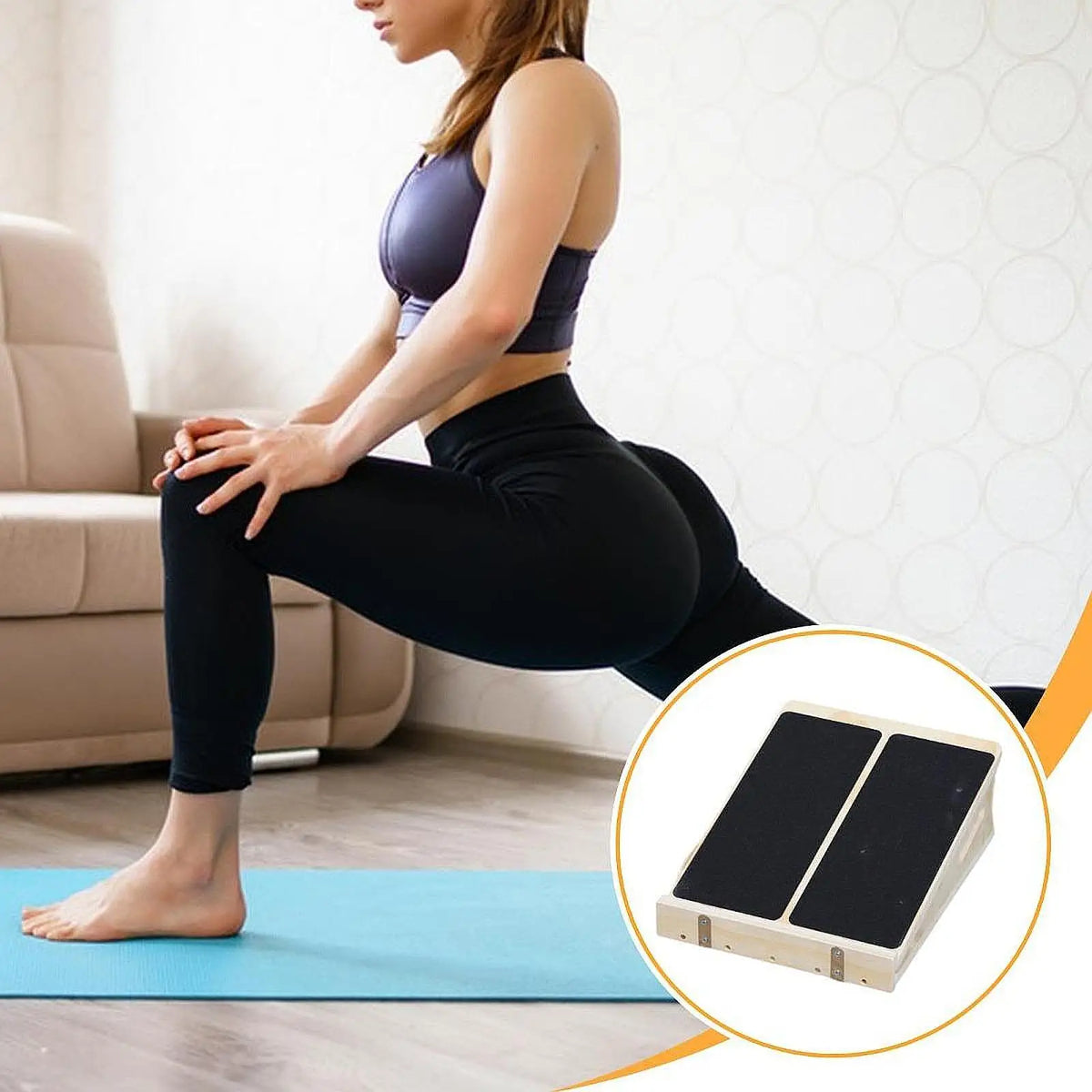 Slant Board for Calf Stretching Adjustable for Pilates Workout Exercise